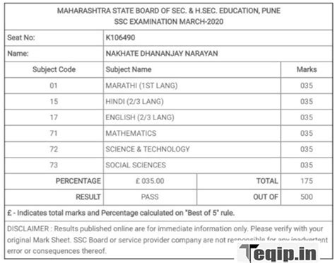 mmc online results